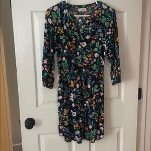 LOFT Floral Patterned bottom down dress